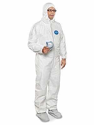 Photo 1 of TYVEK DUPONT PERSONAL PROTECTIVE COVERALLS SIZE XL APPROX 20PCS
