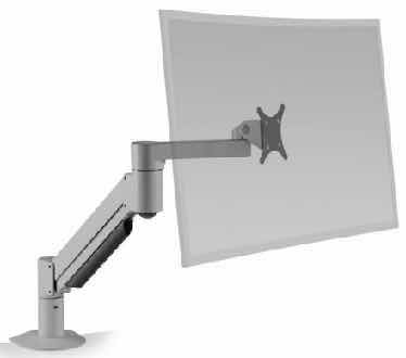 Photo 1 of HAT DESIGN WORKS 7500-1500-124 FULLMOTION 7500 DELUXE MONITOR ARM. INCLUDES UNIVERSAL FLEXMOUNT