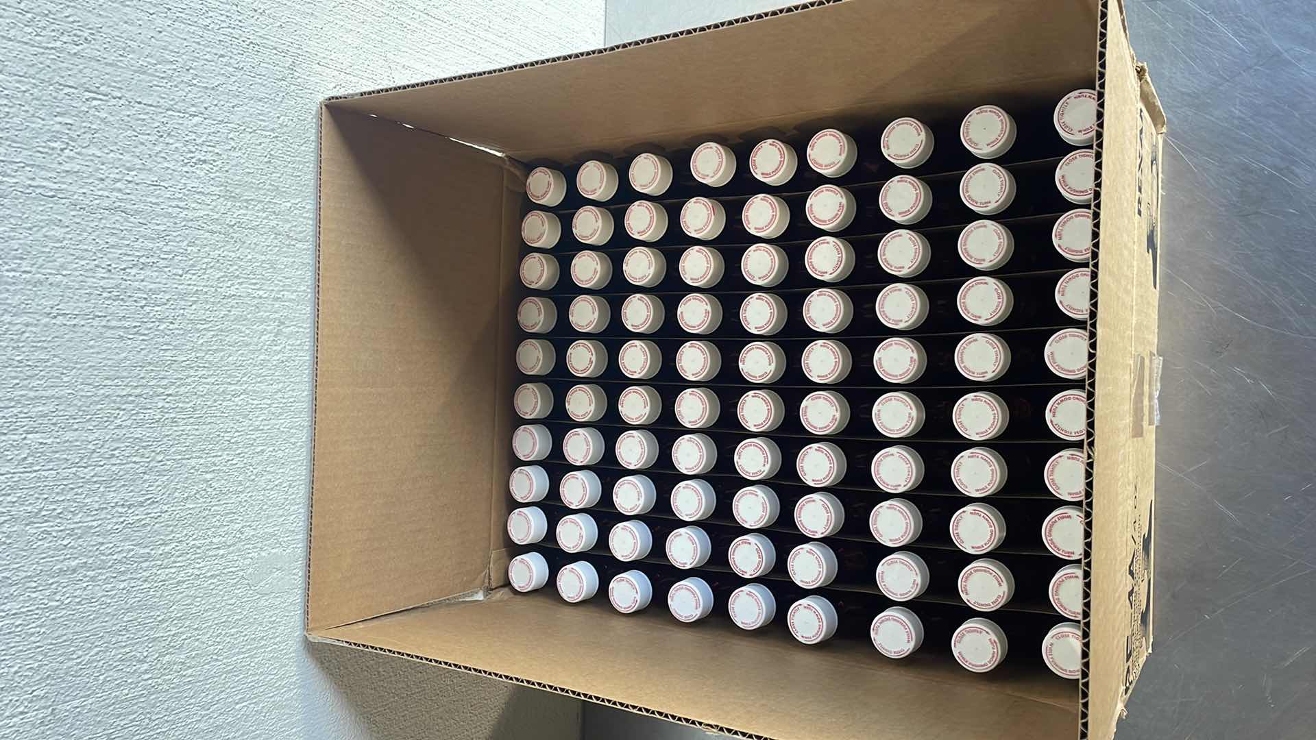 Photo 2 of AMBER PLASTIC BOTTLES 4 OZ WITH SAFETY CAPS 90CT