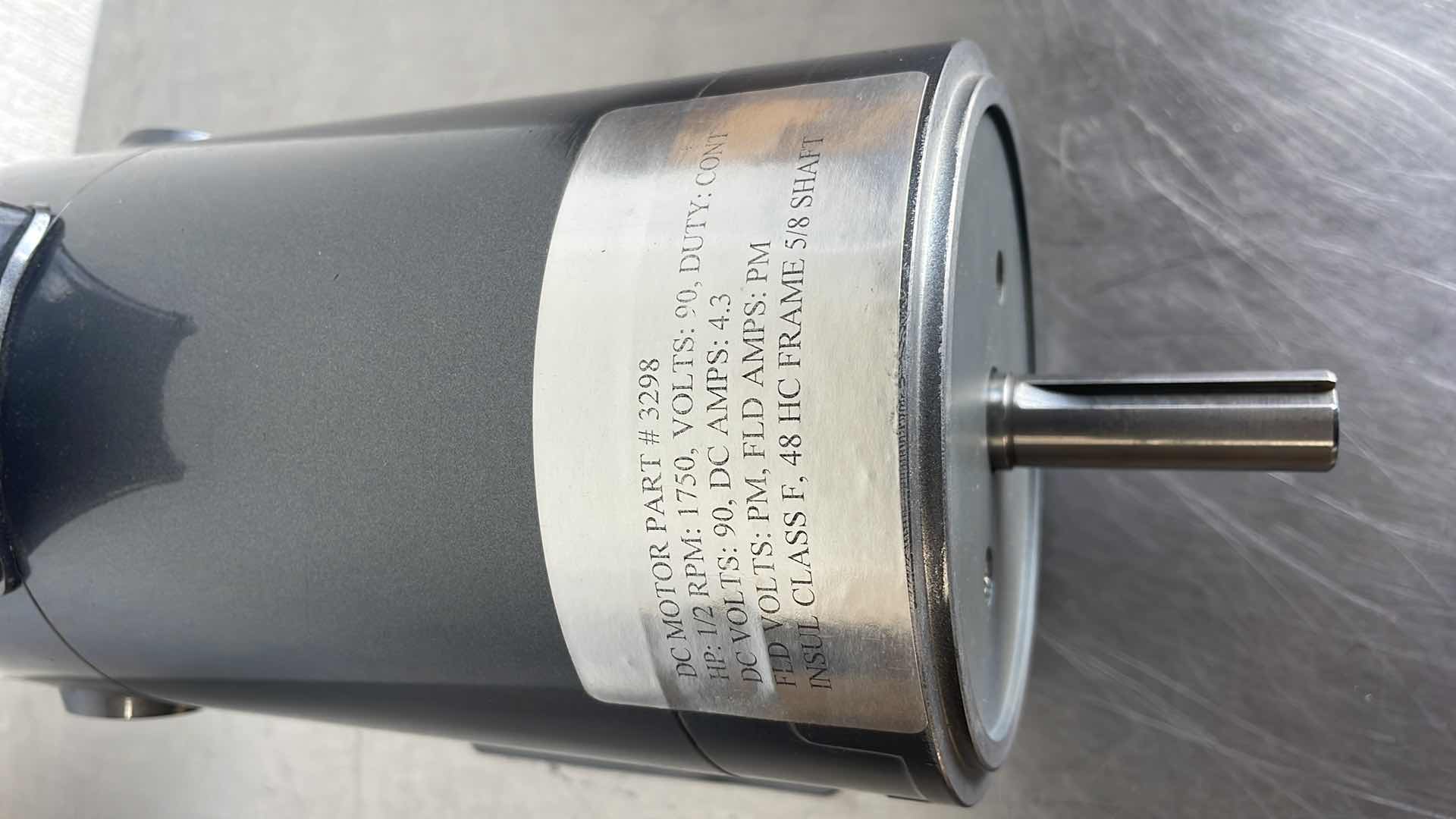 Photo 1 of DC MOTOR PART #3298 1/2HP 1750RPM