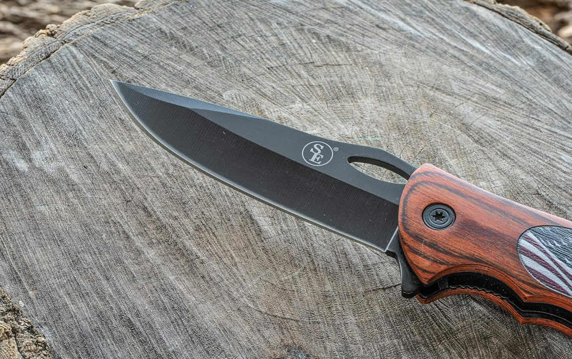 Photo 3 of SE SPRING ASSISTED DROP POINT FOLDING KNIFE WITH STATUE OF LIBERTY DESIGN - KFD20018-5 (4)