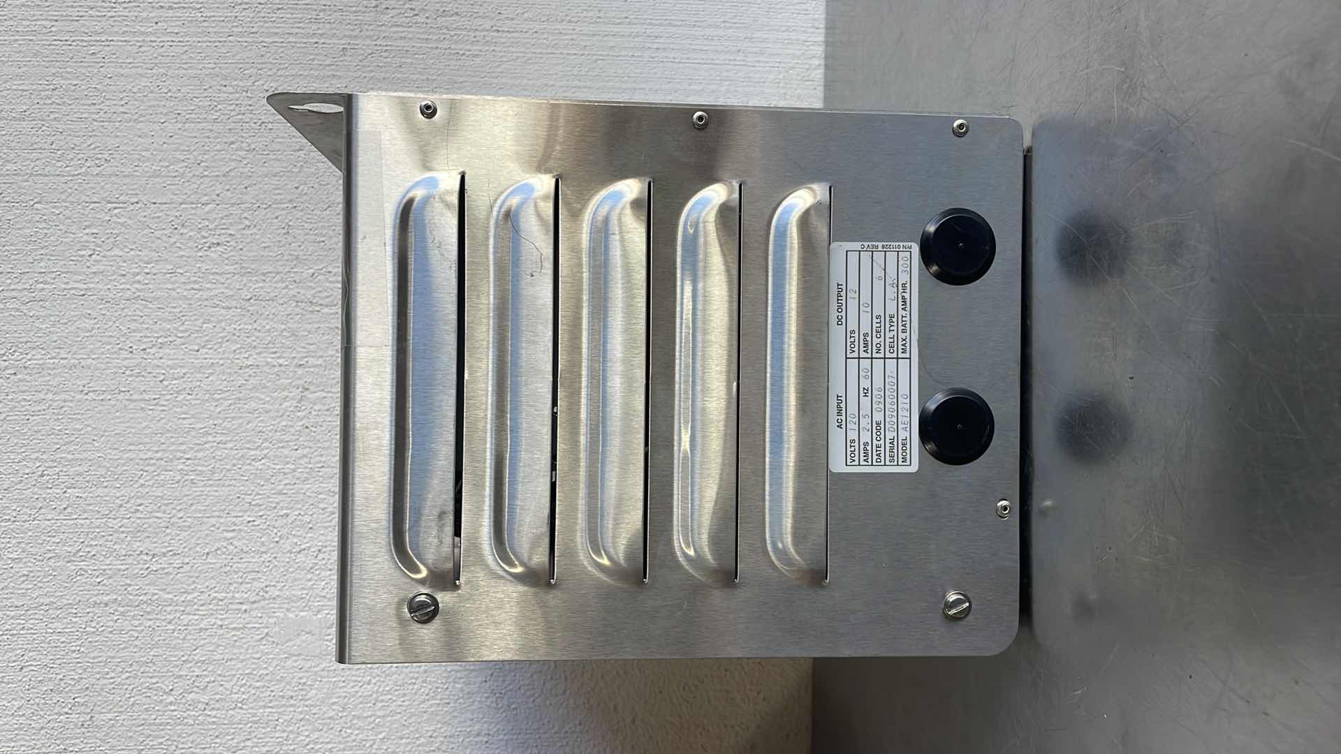 Photo 1 of CHARLES INDUSTRIES 120V WALL MOUNT BATTERY CHARGER 2.5 AMP MODEL AE1210