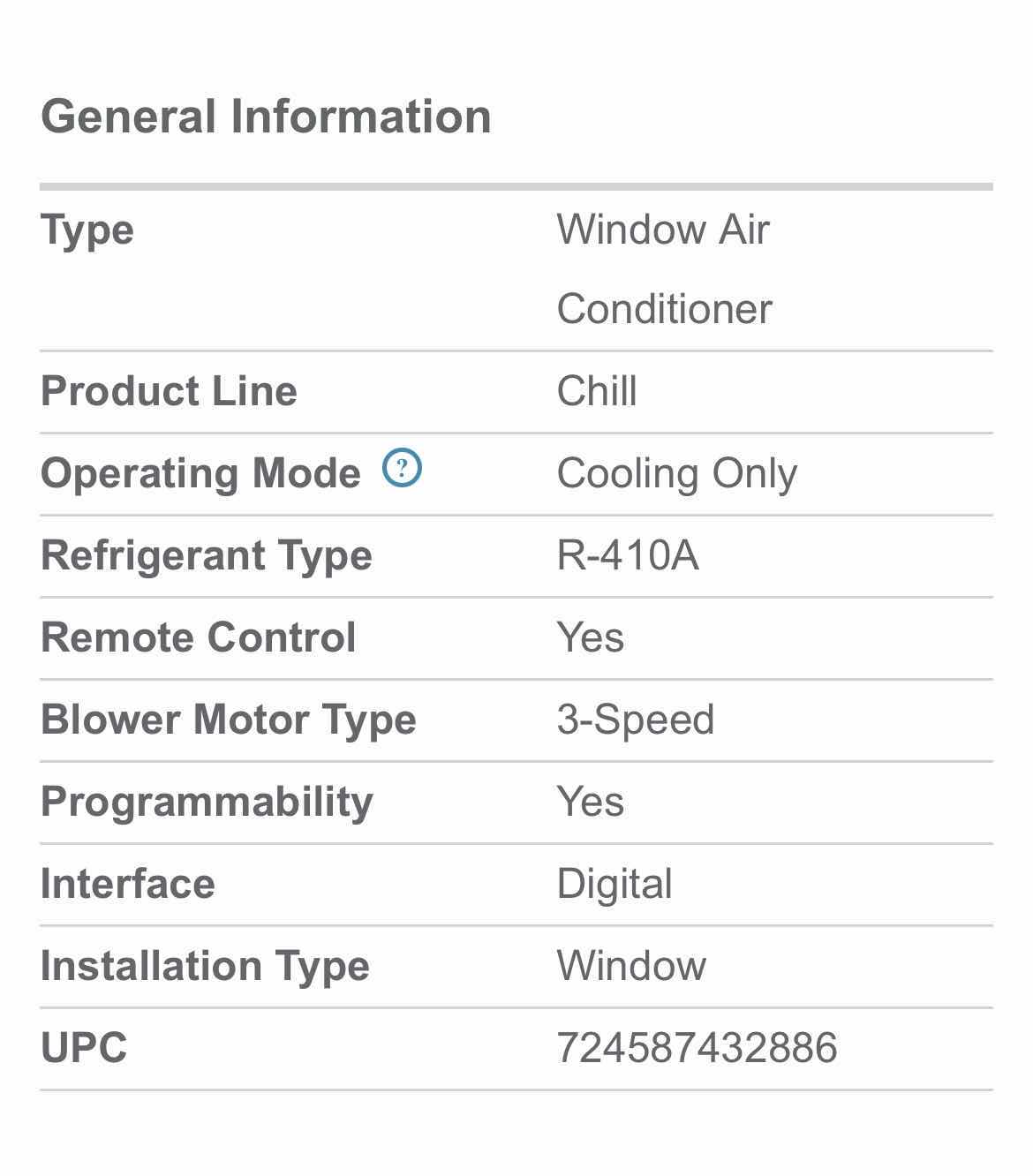 Photo 3 of FRIEDRICH CHILL SERIES  CP24G30
23,500 BTU ROOM AIR CONDITIONER WITH 9.4 EER, R-410A REFRIGERANT, 24-HOUR TIMER, MONEY SAVER SETTING, ANTIMICROBIAL FILTER, REMOTE CONTROL AND 230/208V