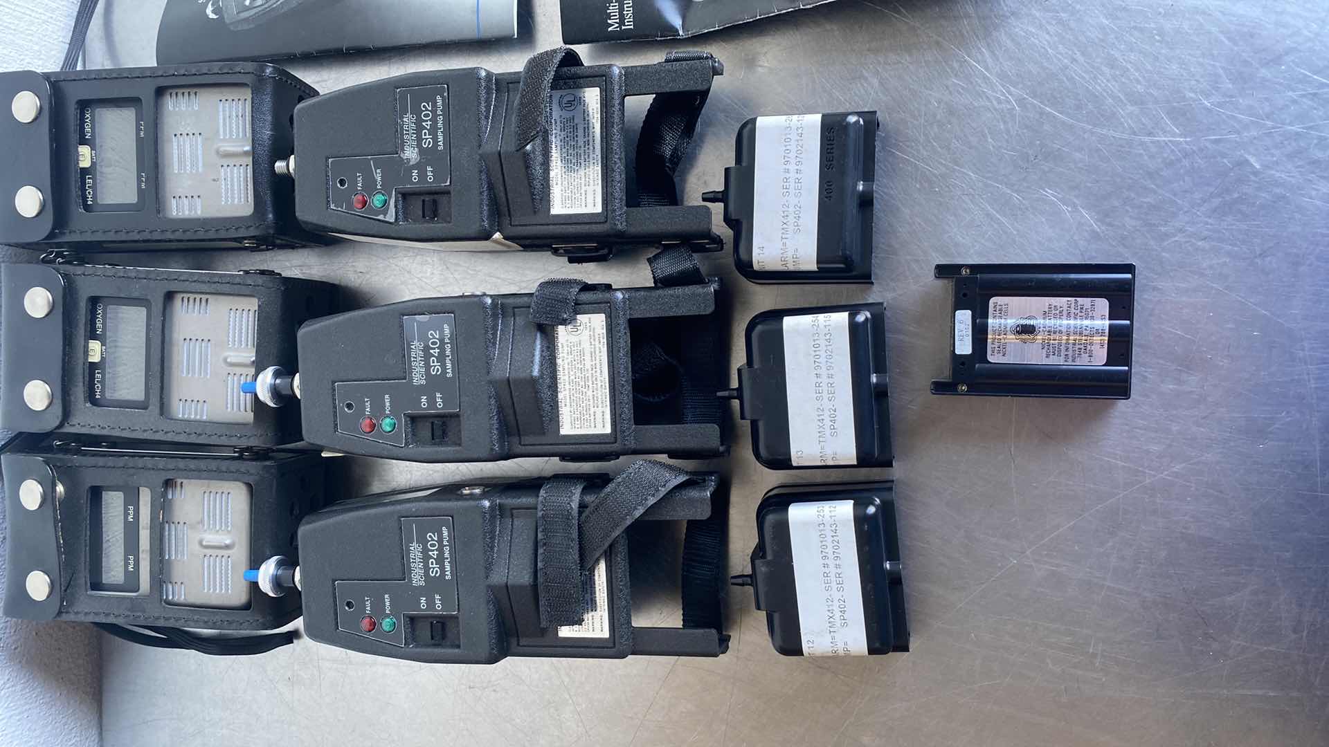 Photo 3 of LOT OF INDUSTRIAL SCIENTIFIC MULTI-GAS MONITORS
TMX412 & SAMPLING PUMPS SP402