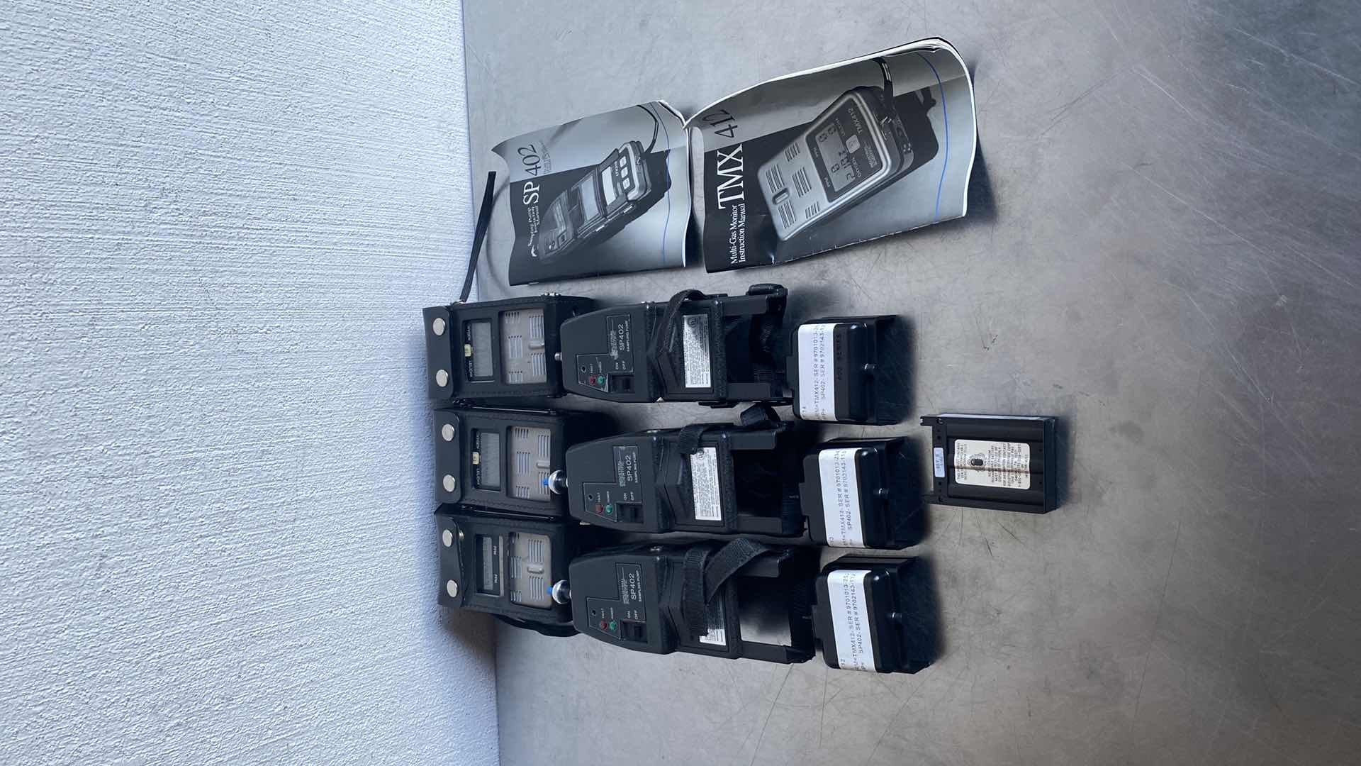 Photo 1 of LOT OF INDUSTRIAL SCIENTIFIC MULTI-GAS MONITORS
TMX412 & SAMPLING PUMPS SP402