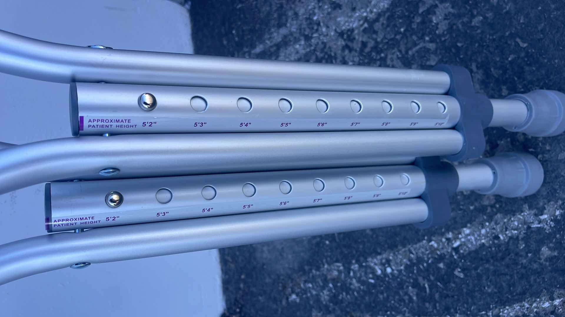 Photo 3 of GUARDIAN CRUTCHES G91-214-8 ADJUSTABLE FROM 5’2”-5’10”