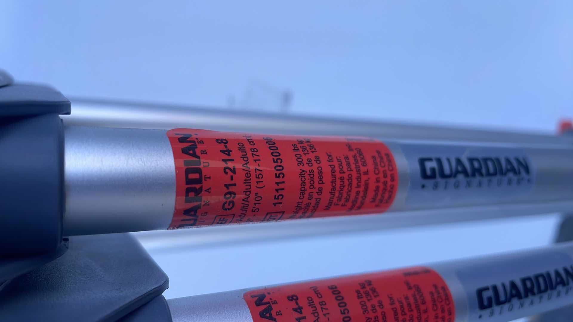 Photo 3 of GUARDIAN CRUTCHES G91-214-8 ADJUSTABLE FROM 5’2”-5’10”