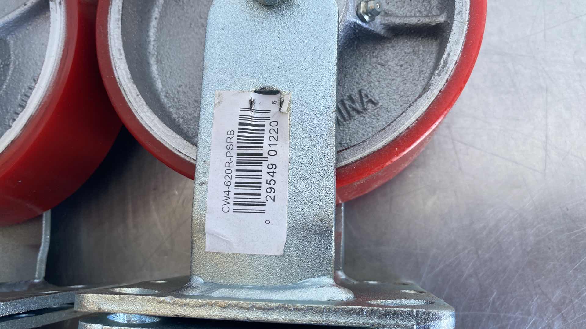 Photo 1 of HEAVY DUTY RIGID PLATE CASTER 6"" POLYURETHANE WHEEL 800 LB. CAPACITY