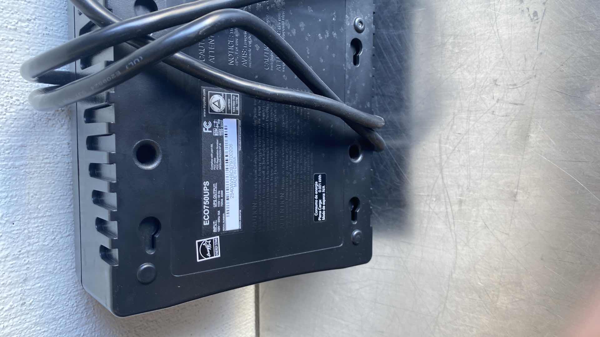 Photo 1 of TRIPP LITE UPS SYSTEM: SINGLE PHASE, 750 VA POWER RATING, 120 V AC INPUT, 110 V_115 V_120 V OUTPUT