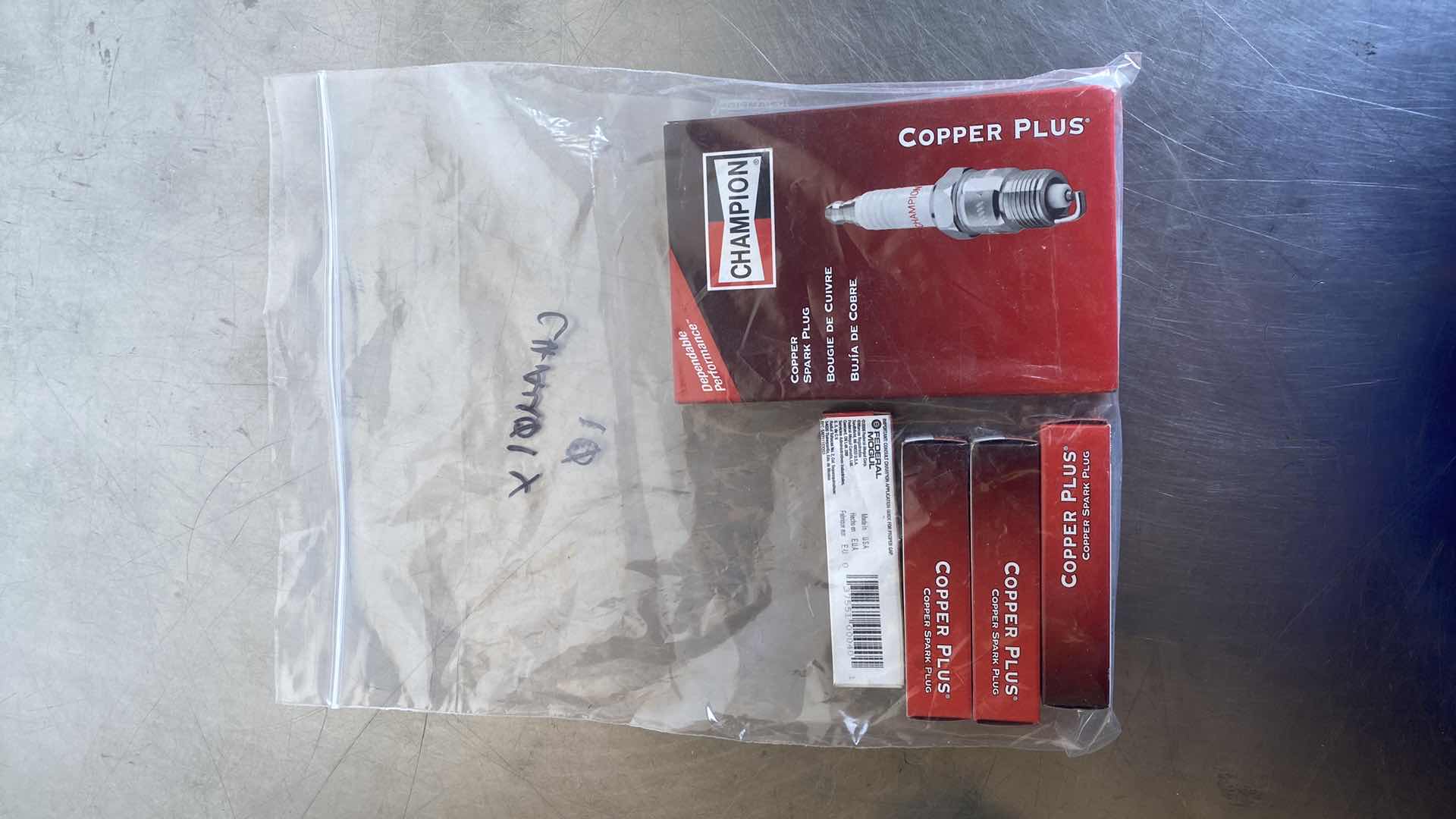 Photo 1 of CHAMPION COPPER PLUS SPARK PLUGS 
(10)