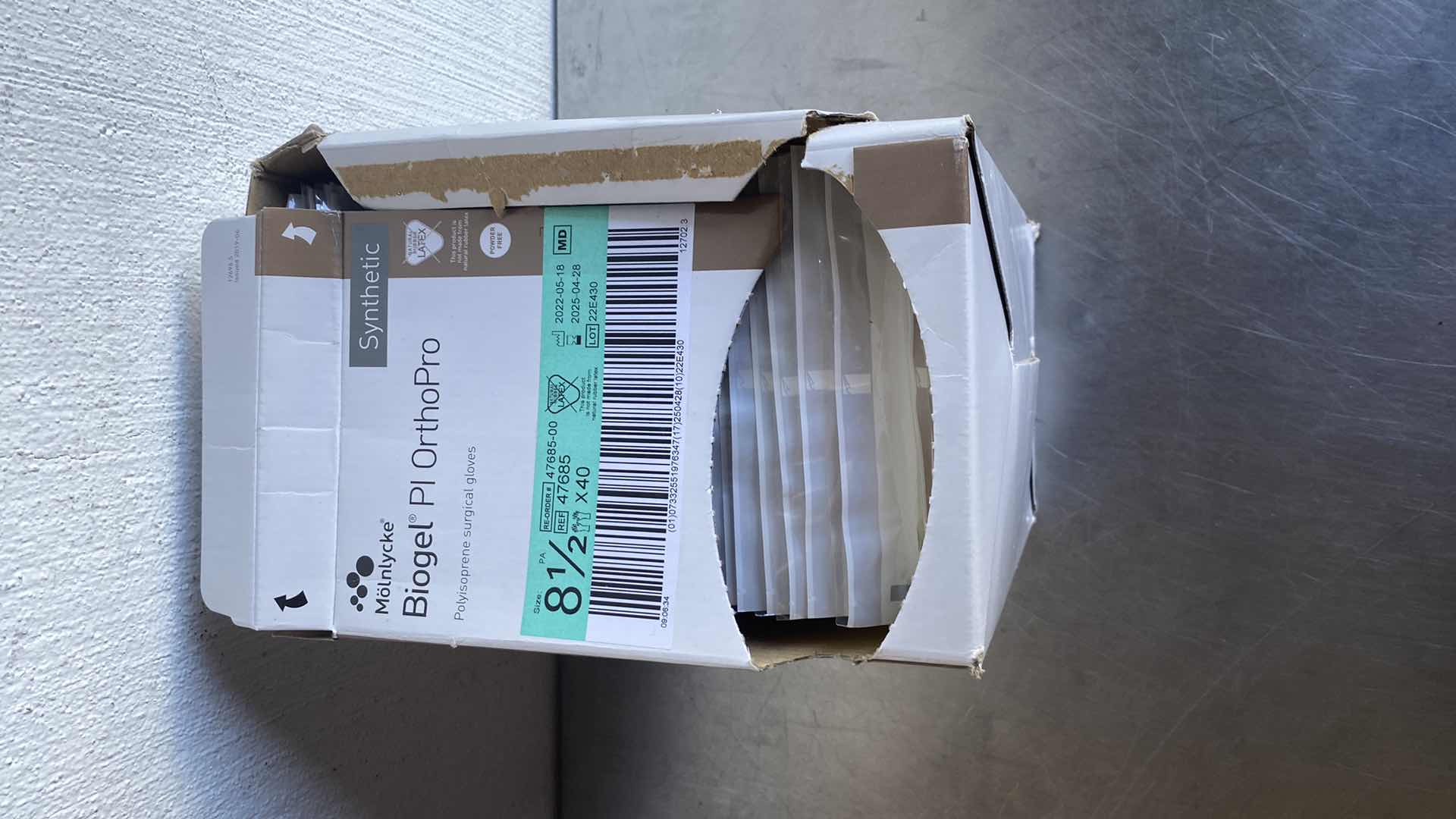 Photo 1 of MOLNLYCKE BOOGEL PL ORTHO PRO 8 1/2 GLOVES