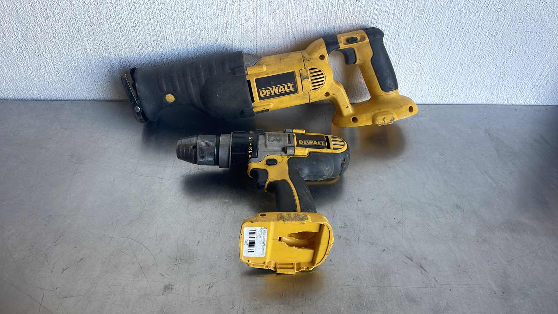 Photo 1 of DEWALT 18V XRP 1/2” CORDLESS DRILL/DRIVER/HAMMERDRILL DCD970 &amp; DEWALT 18V VARIABLE SPEED RECIPROCATING SAW DC385