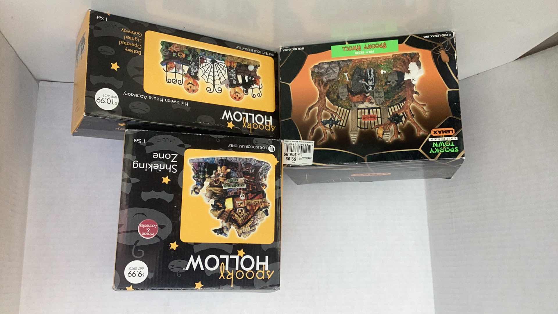 Photo 1 of THREE SPOOKY TOWN HALLOWEEN DECORATIONS