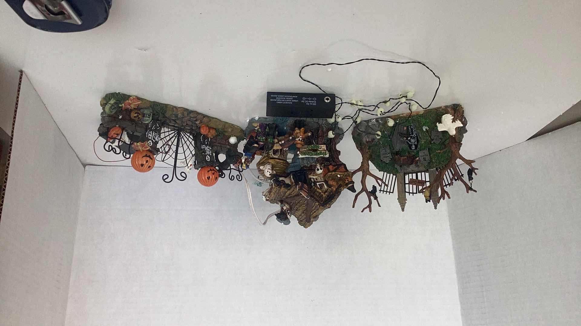 Photo 2 of THREE SPOOKY TOWN HALLOWEEN DECORATIONS