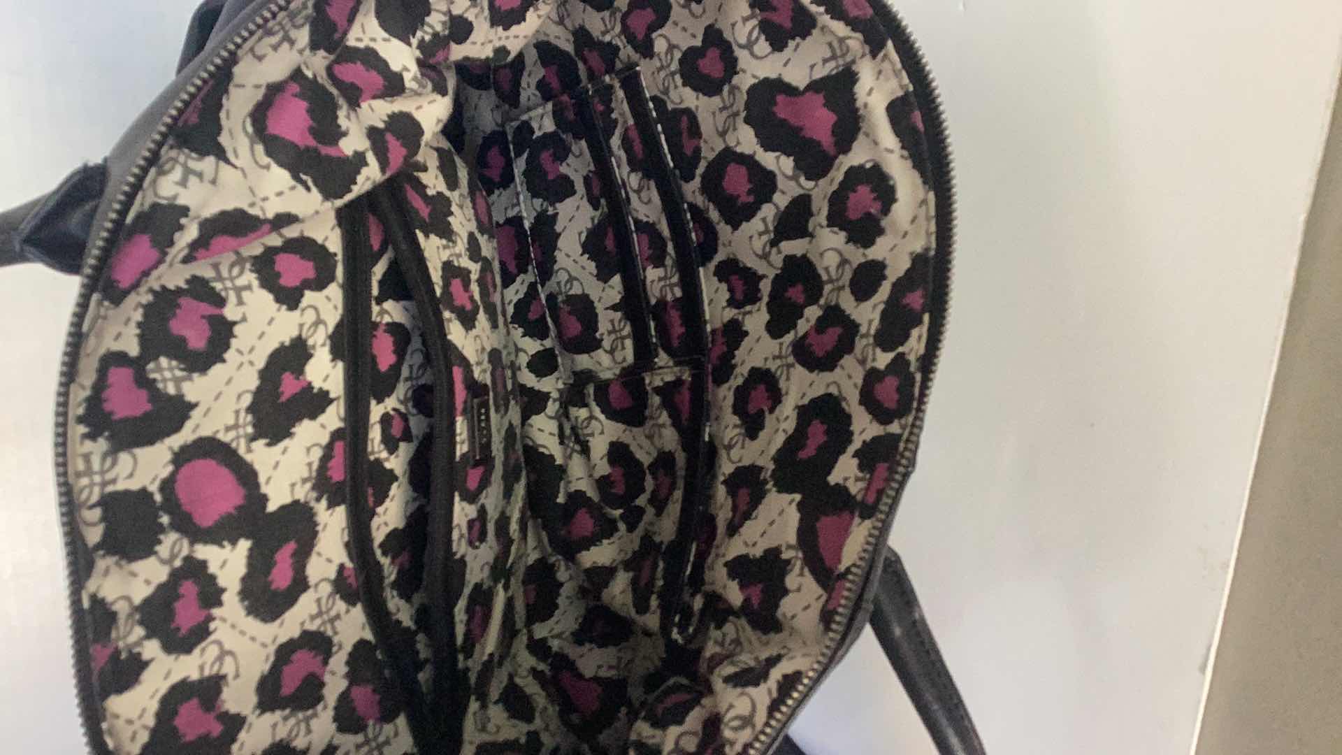 Photo 1 of GUESS LEATHER TOTO HANDBAG 18” X 11”