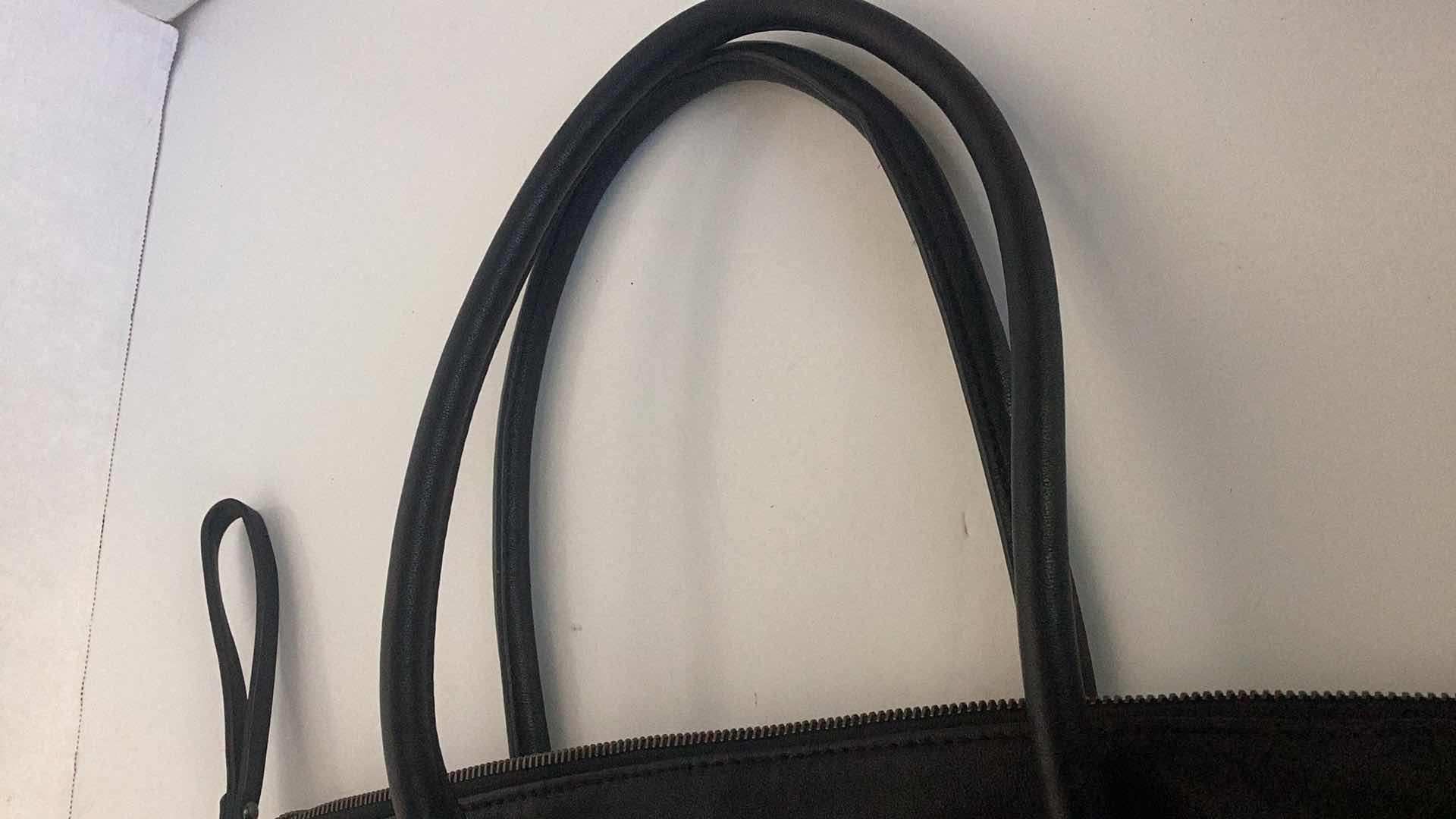 Photo 1 of GUESS LEATHER TOTO HANDBAG 18” X 11”