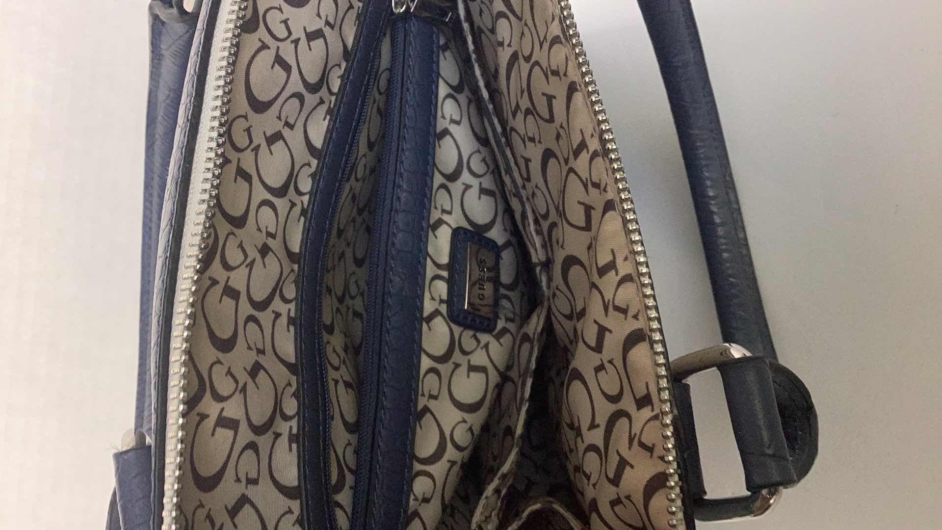 Photo 1 of GUESS FAUX CROCODILE PRINT HANDBAG 13”X 10” $100