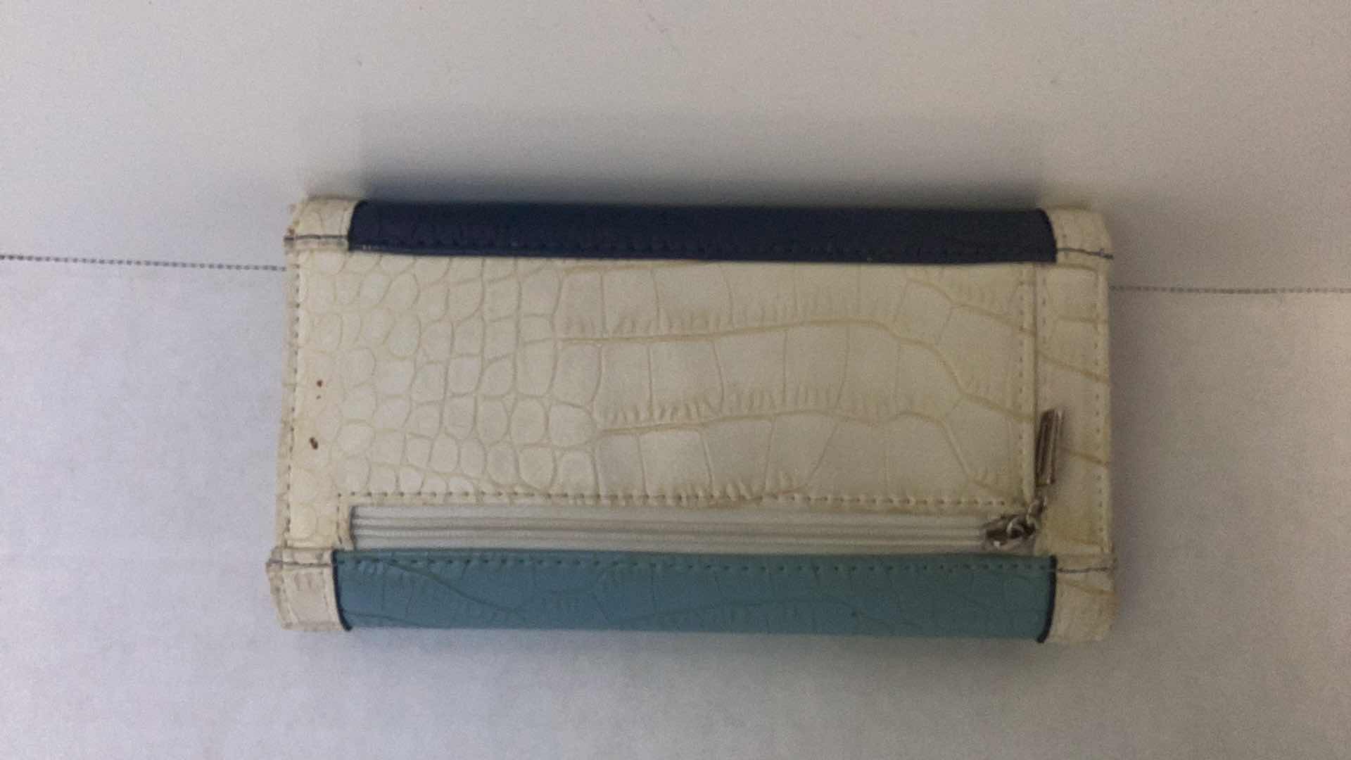 Photo 2 of GUESS FAUX CROCODILE PRINT WALLET 7” X 4”