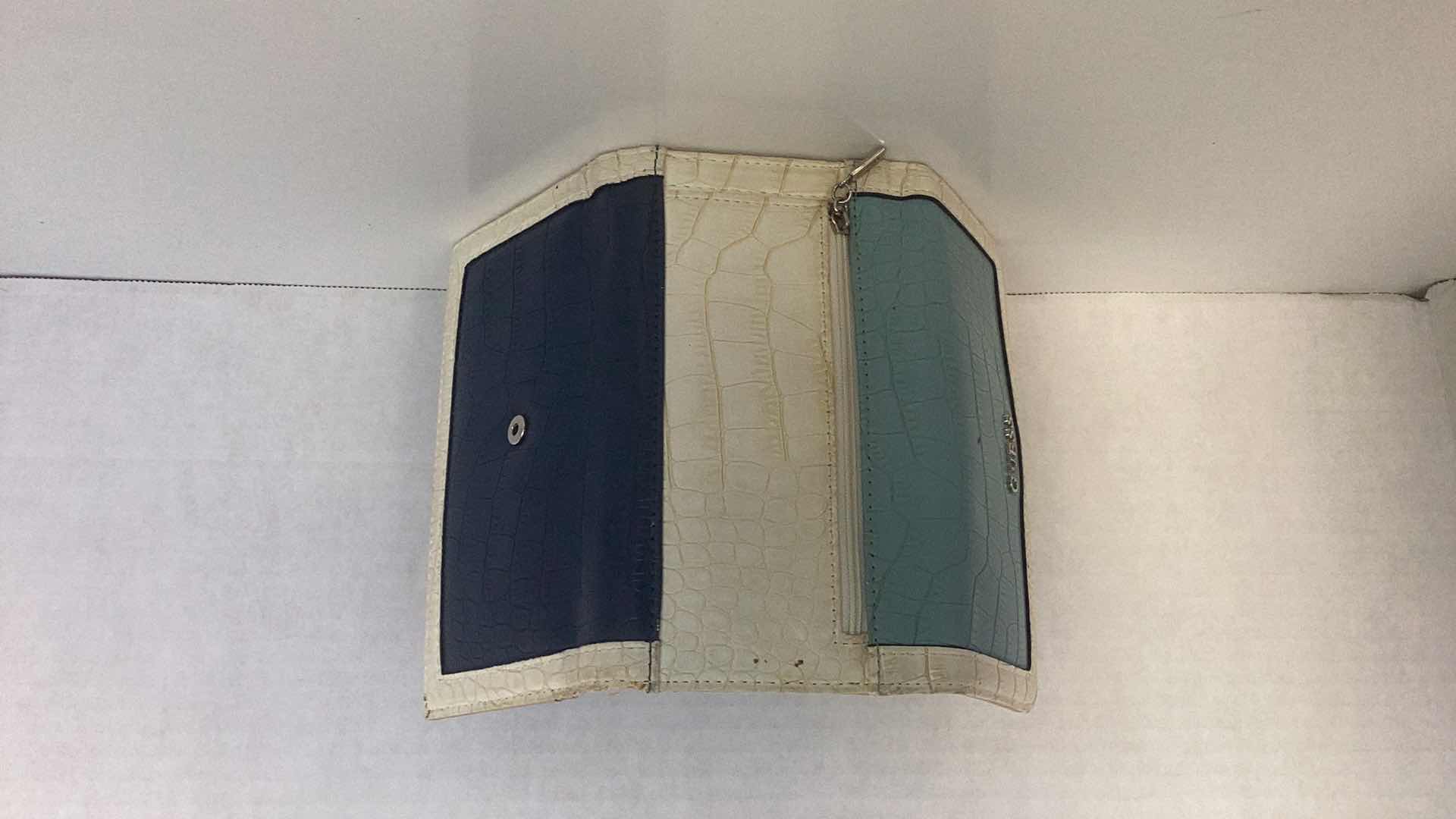 Photo 1 of GUESS FAUX CROCODILE PRINT WALLET 7” X 4”