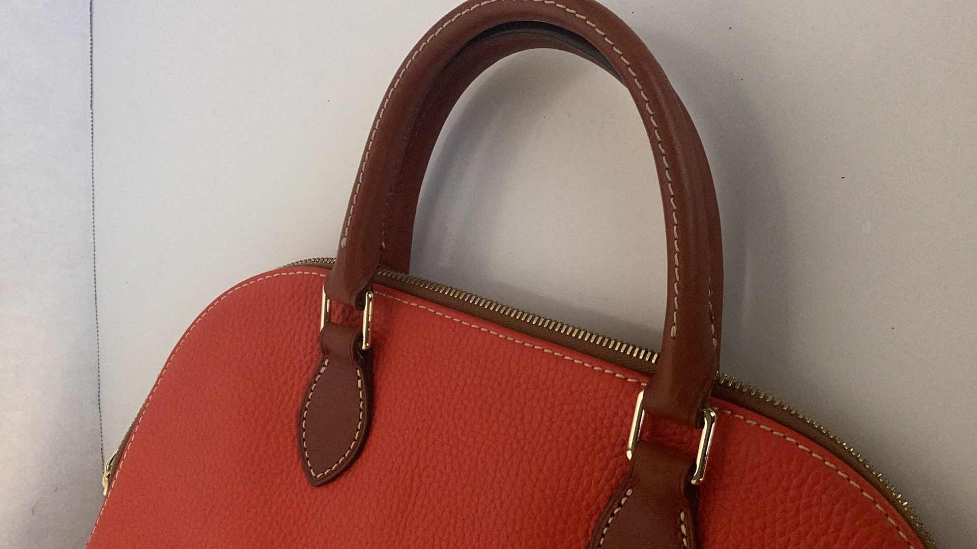 Photo 6 of DOONEY & BOURKE PEBBLE GRAIN ZIP SATCHEL 14” X 10” $278
