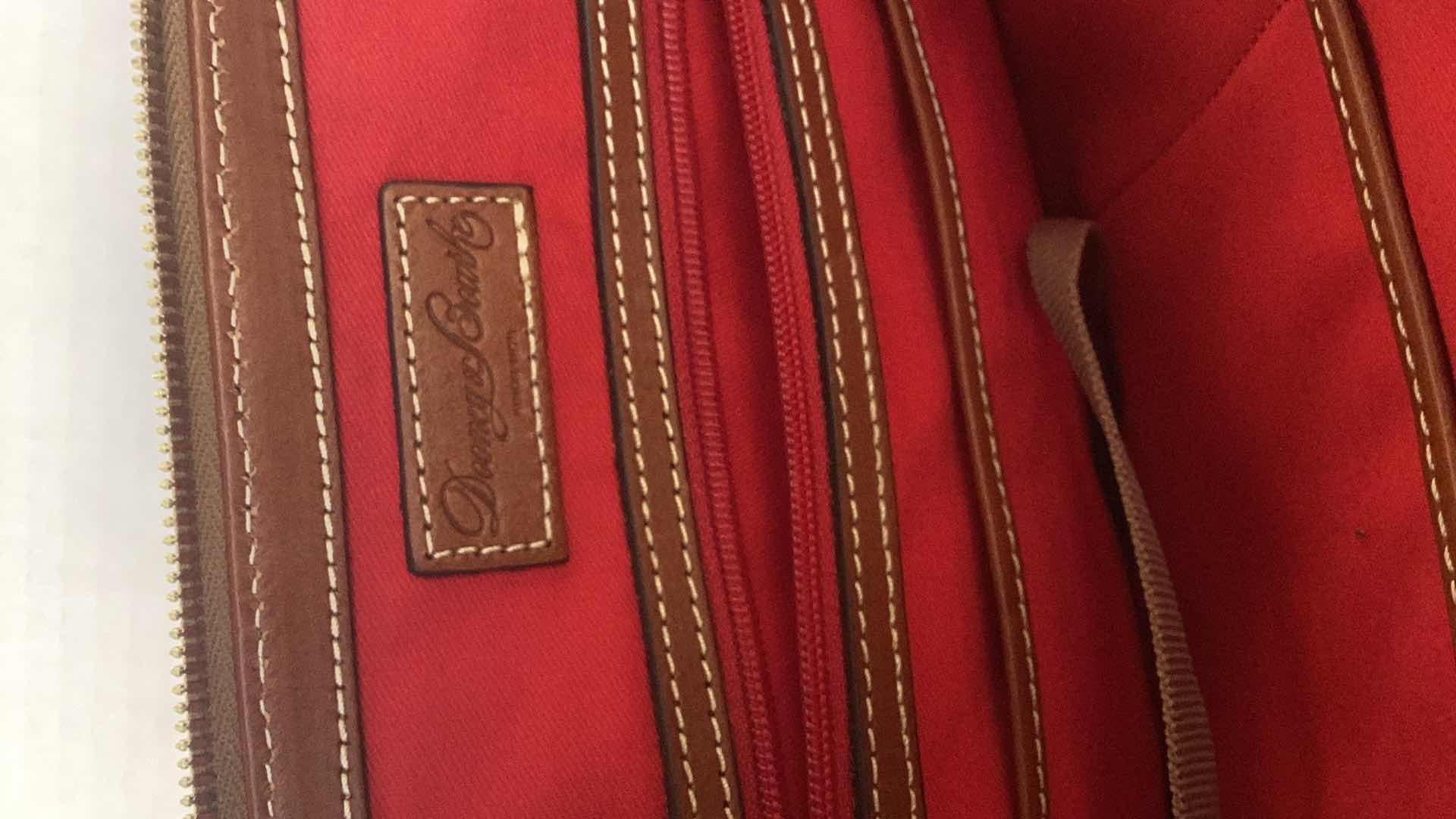 Photo 5 of DOONEY & BOURKE PEBBLE GRAIN ZIP SATCHEL 14” X 10” $278