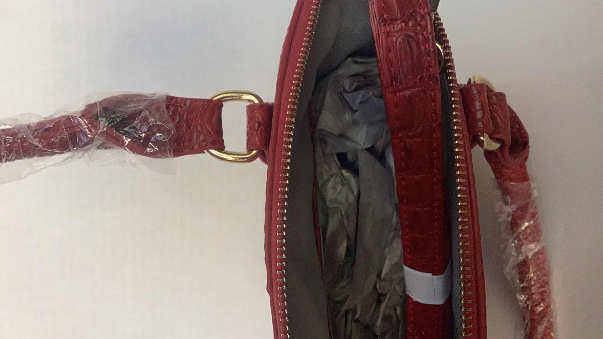 Photo 1 of FAUX CROCODILE PRINT PURSE 13” X 12”