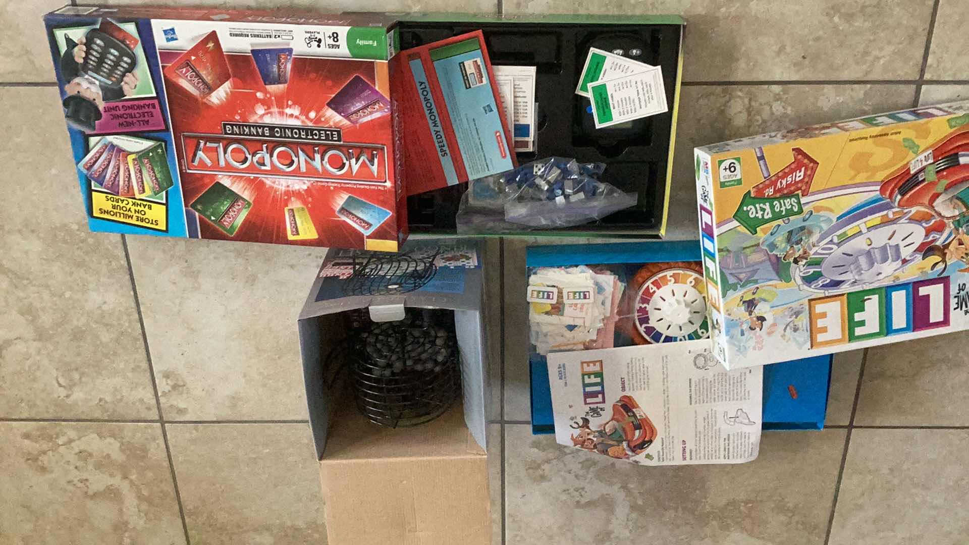 Photo 1 of LIFE, BINGO, AND ELECTRONIC MONOPOLY GAMES