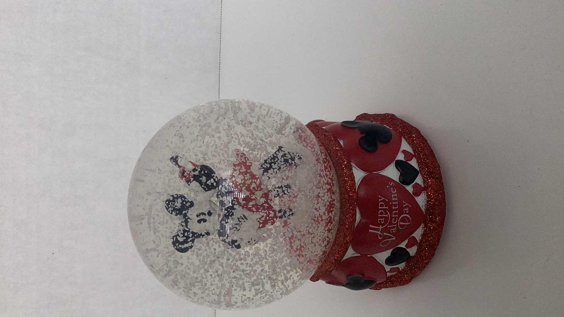 Photo 1 of MICKEY AND MINNIE MOUSE VALENTINES DAY MUSICAL GLOBE