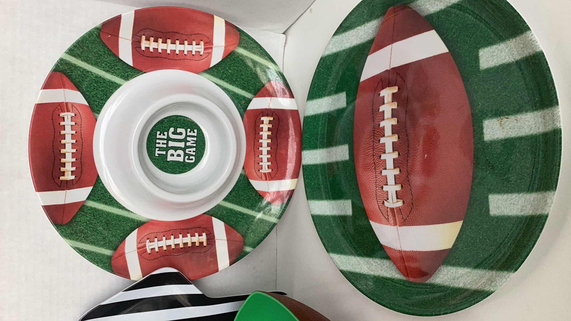 Photo 1 of FOOTBALL PARTY PLASTIC SERVING PLATTERS