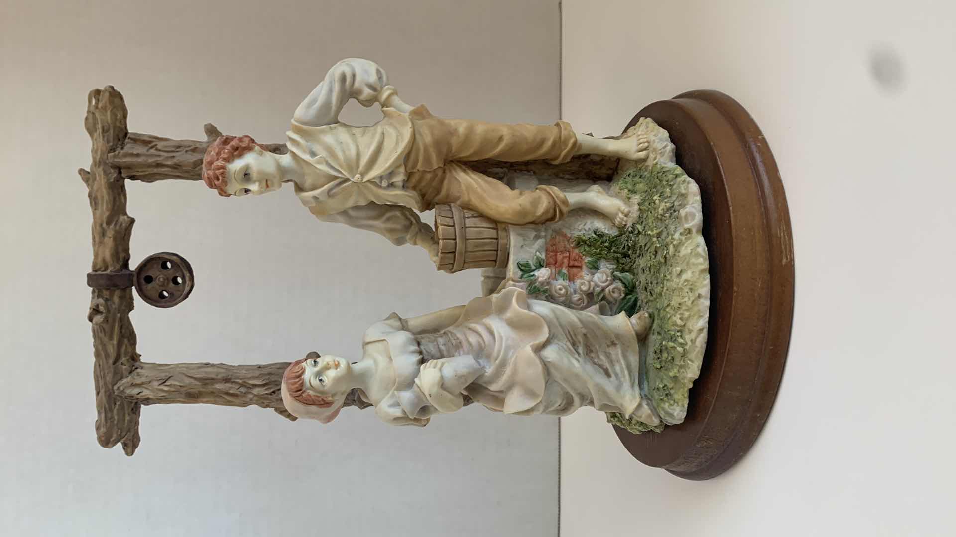 Photo 1 of DA VINCI COLLECTION CERAMIC BOY AND GIRL AT A WELL STATUE