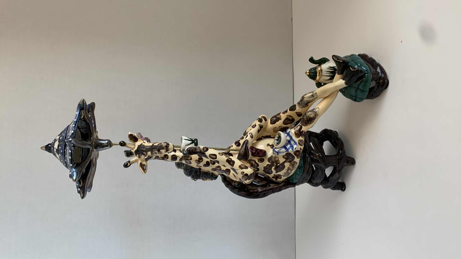 Photo 1 of BLUE SKY CLAYWORKS GIRAFFE CANDLE HOLDER 14" TALL