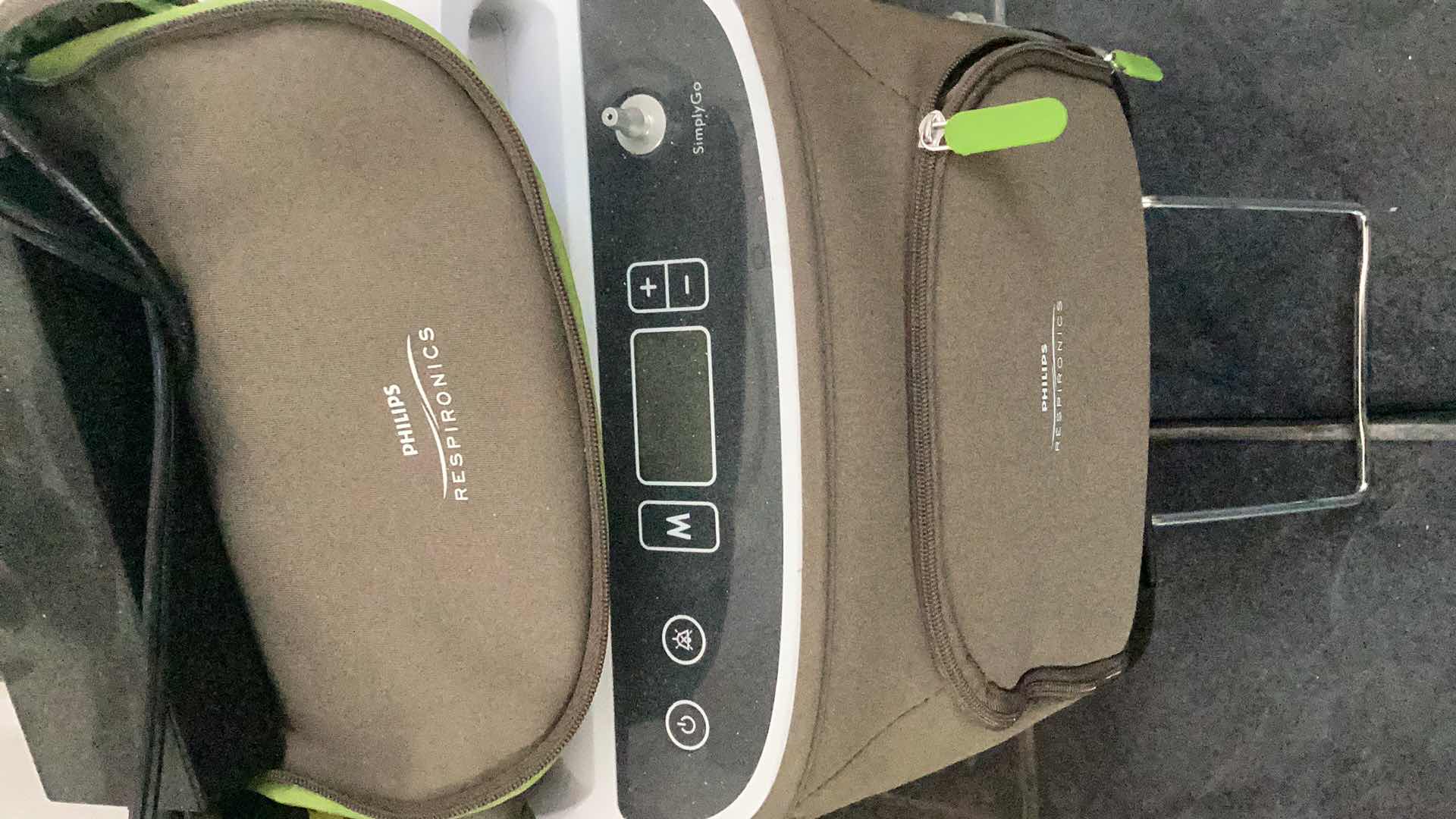 Photo 1 of PHILIPS RESPIRONICS BREATHING MACHINE WITH BATTERY