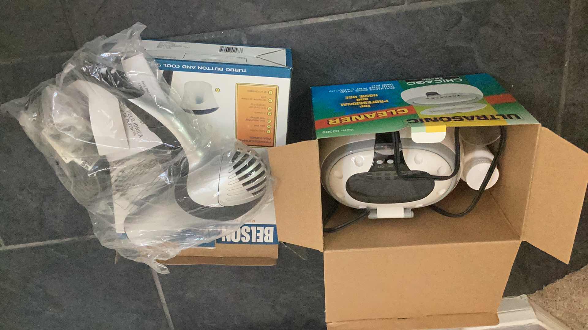 Photo 1 of BELSON PRO 1875 WATT HAIRDRYER AND ULTRASONIC CLEANER