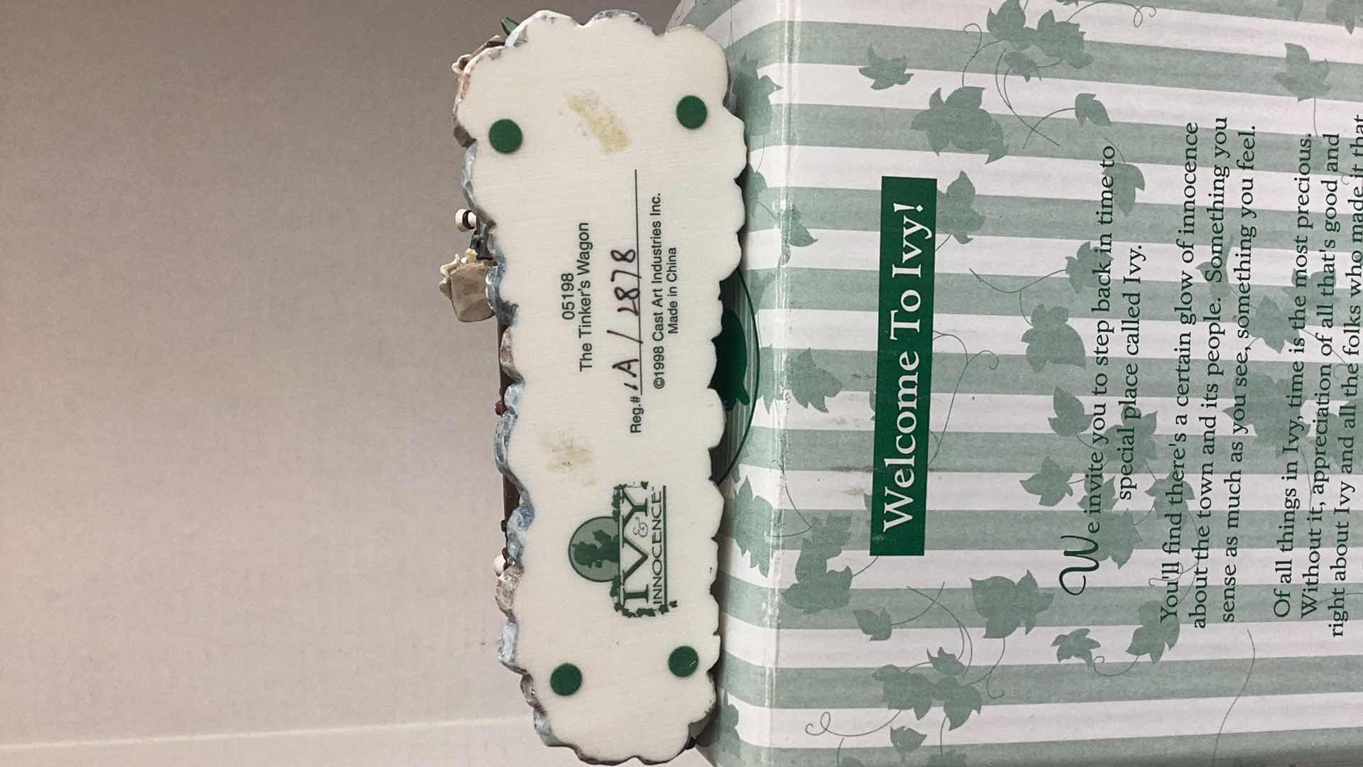 Photo 1 of IVY & INNOCENCE 05198 THE TINKER’S WAGON ( REG# 1A/2877)