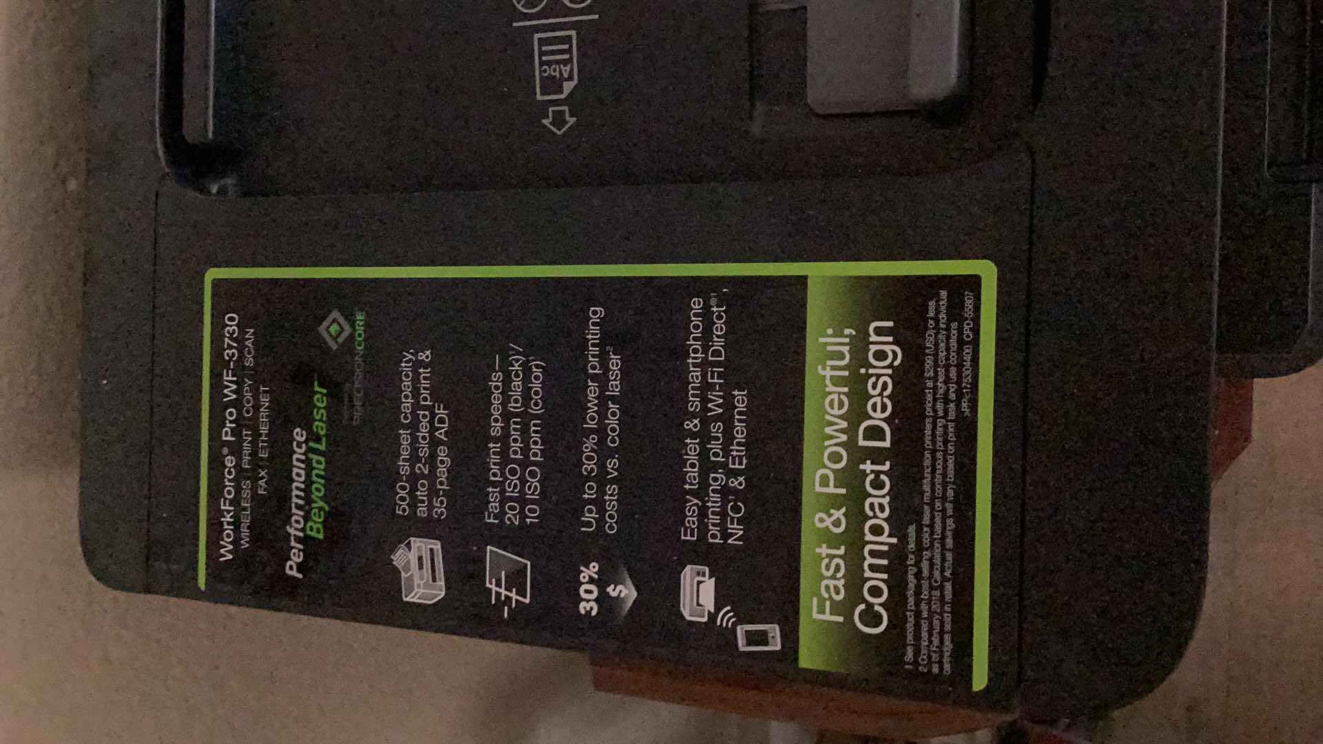 Photo 1 of EPSON WORKFORCE PRO WF-3730