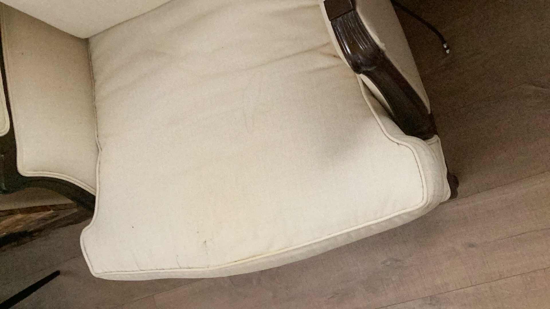 Photo 1 of LOUIS XVI STYLE HICKOY CARVED OVERSIZED CHAIR