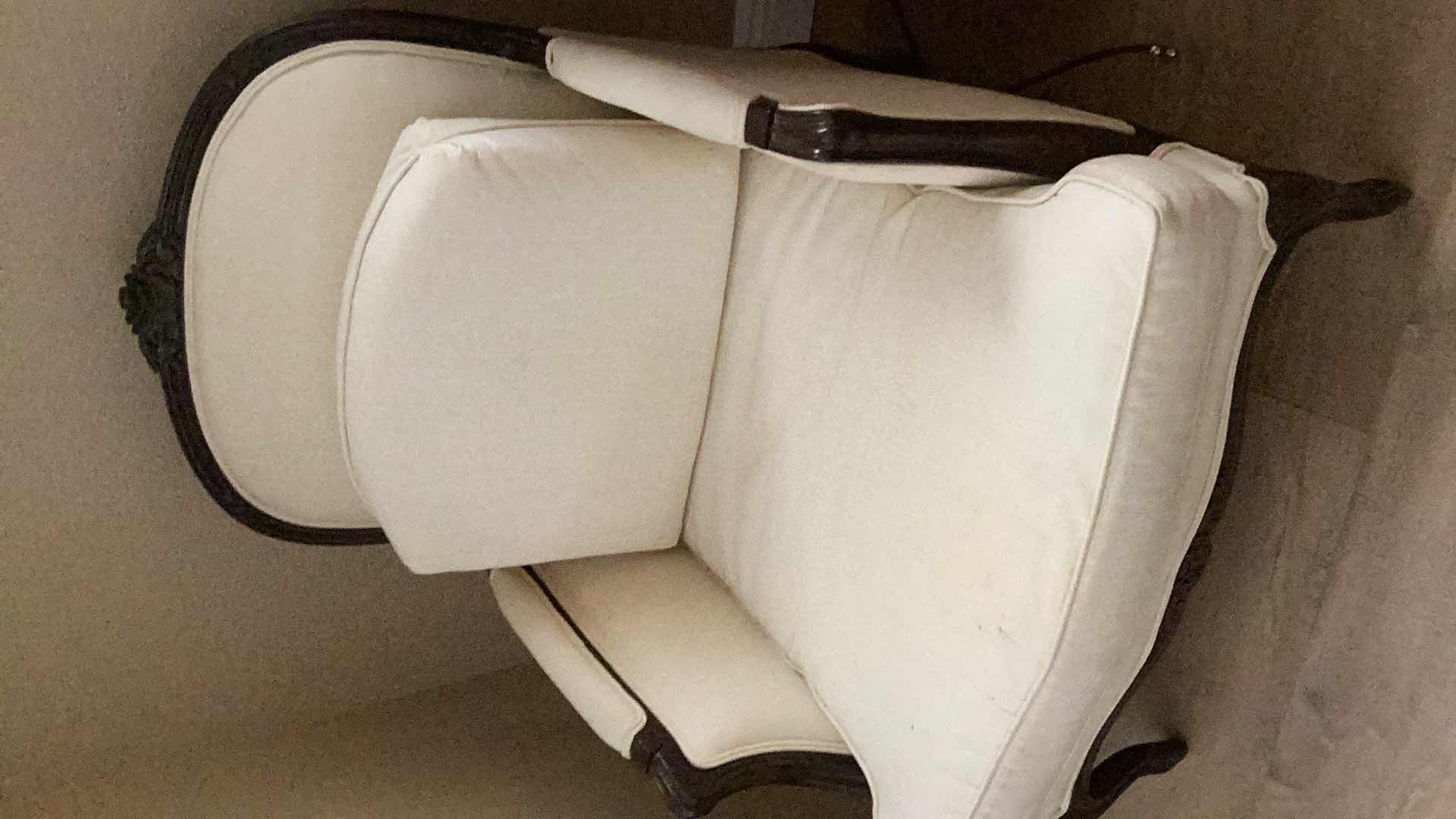 Photo 1 of LOUIS XVI STYLE HICKOY CARVED OVERSIZED CHAIR