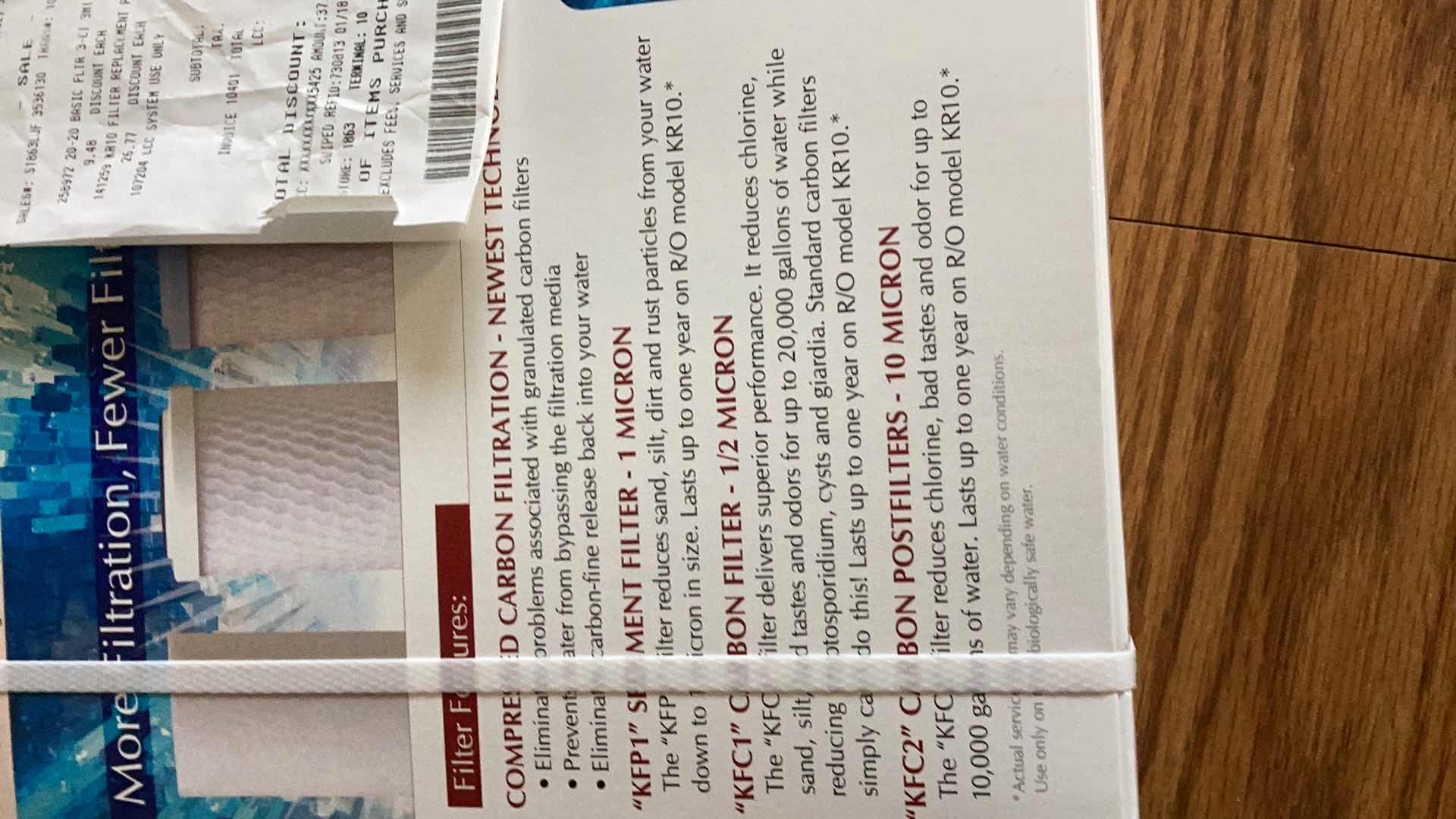 Photo 1 of KRYSTAL PURE KR10 REPLACEMENT FILTERS