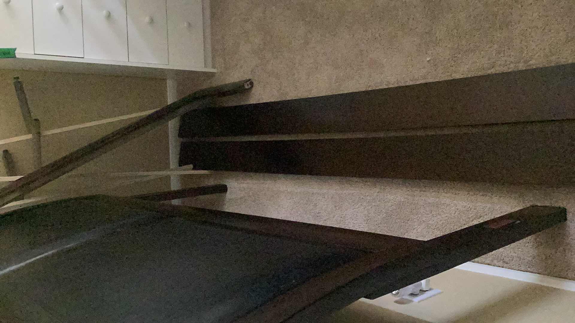 Photo 1 of QUEEN SIZE WOODEN AND LEATHER HEADBOARD AND FRAME