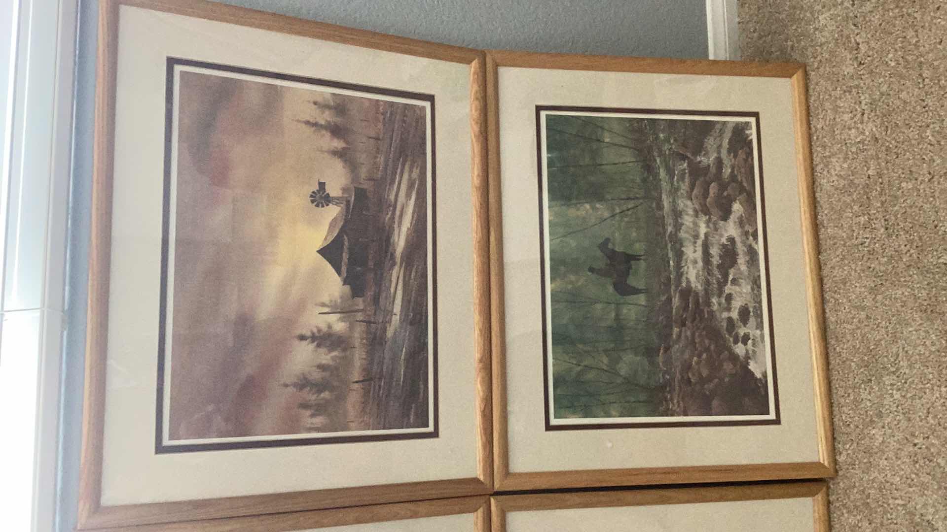 Photo 1 of FOUR WESTERN INSPIRED PRINTS 21” X 17”