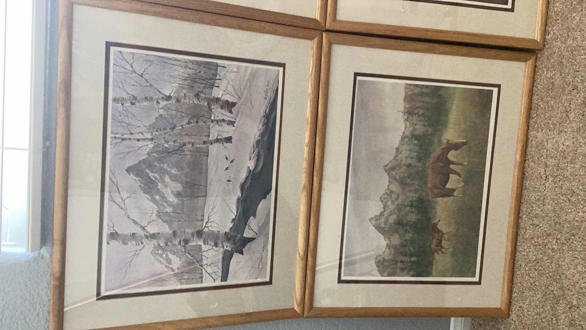 Photo 1 of FOUR WESTERN INSPIRED PRINTS 21” X 17”