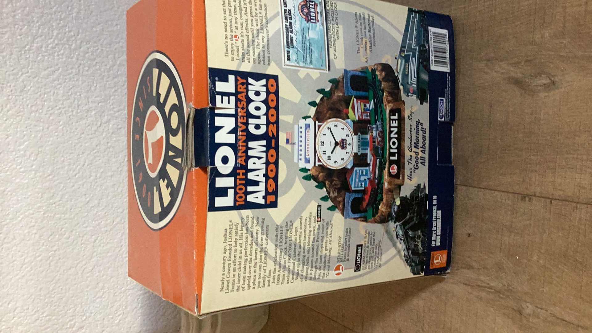 Photo 1 of LIONEL 100 YEAR ANNIVERSARY ALARM CLOCK