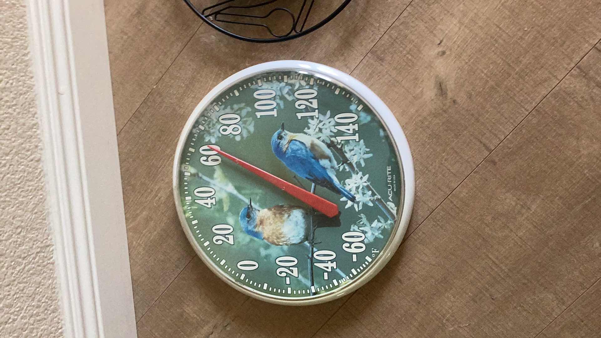 Photo 1 of OUTDOOR THERMOMETER AND CLOCK