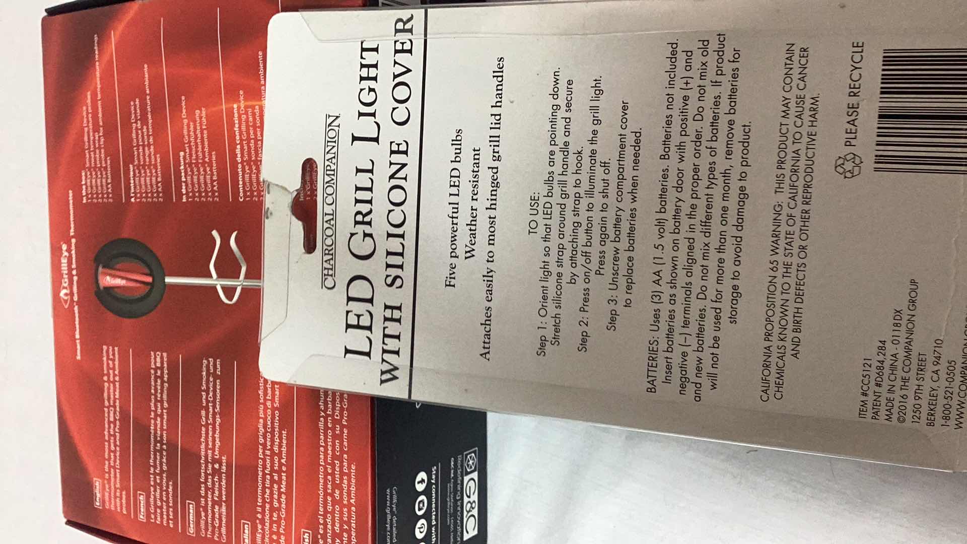 Photo 4 of GRILLE EYE SMART BLUETOOTH THERMOMETER AND LED GRILL LIGHT FACTORY SEALED