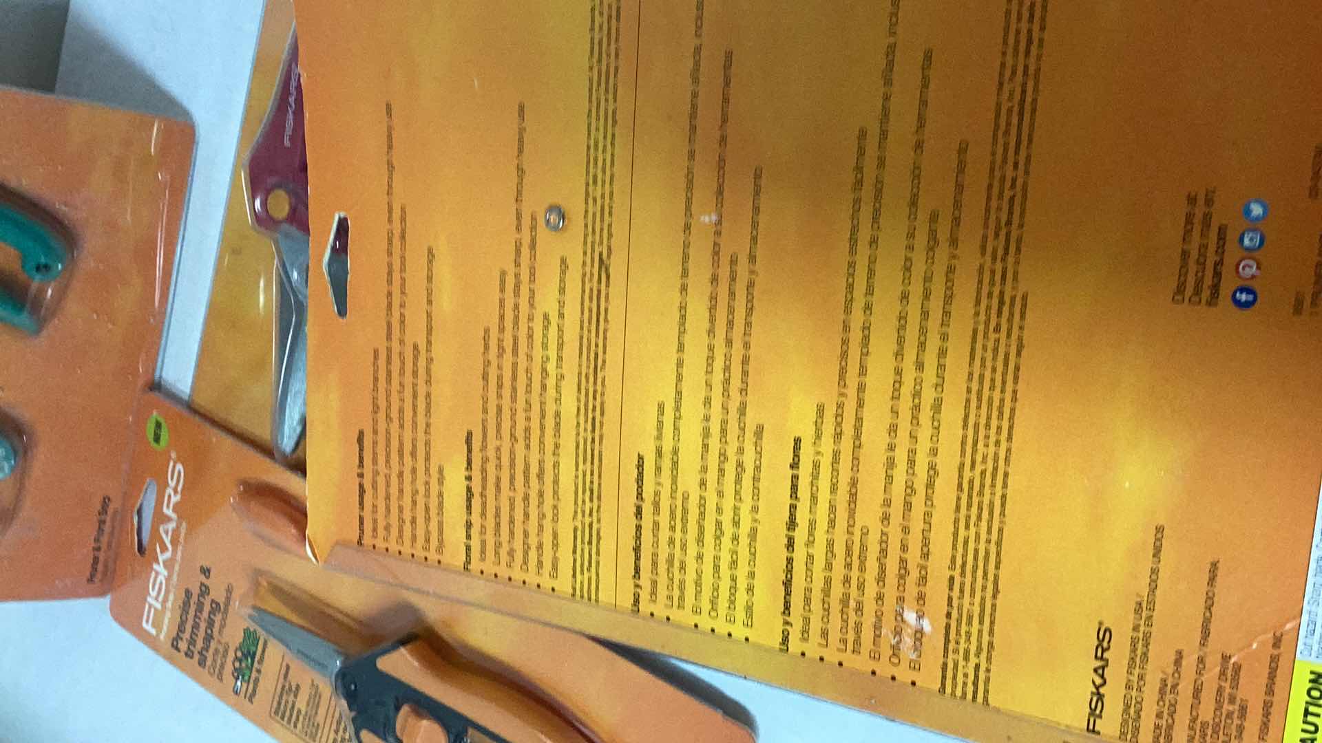 Photo 1 of FIVE SETS OF FISKARS SCISSORS