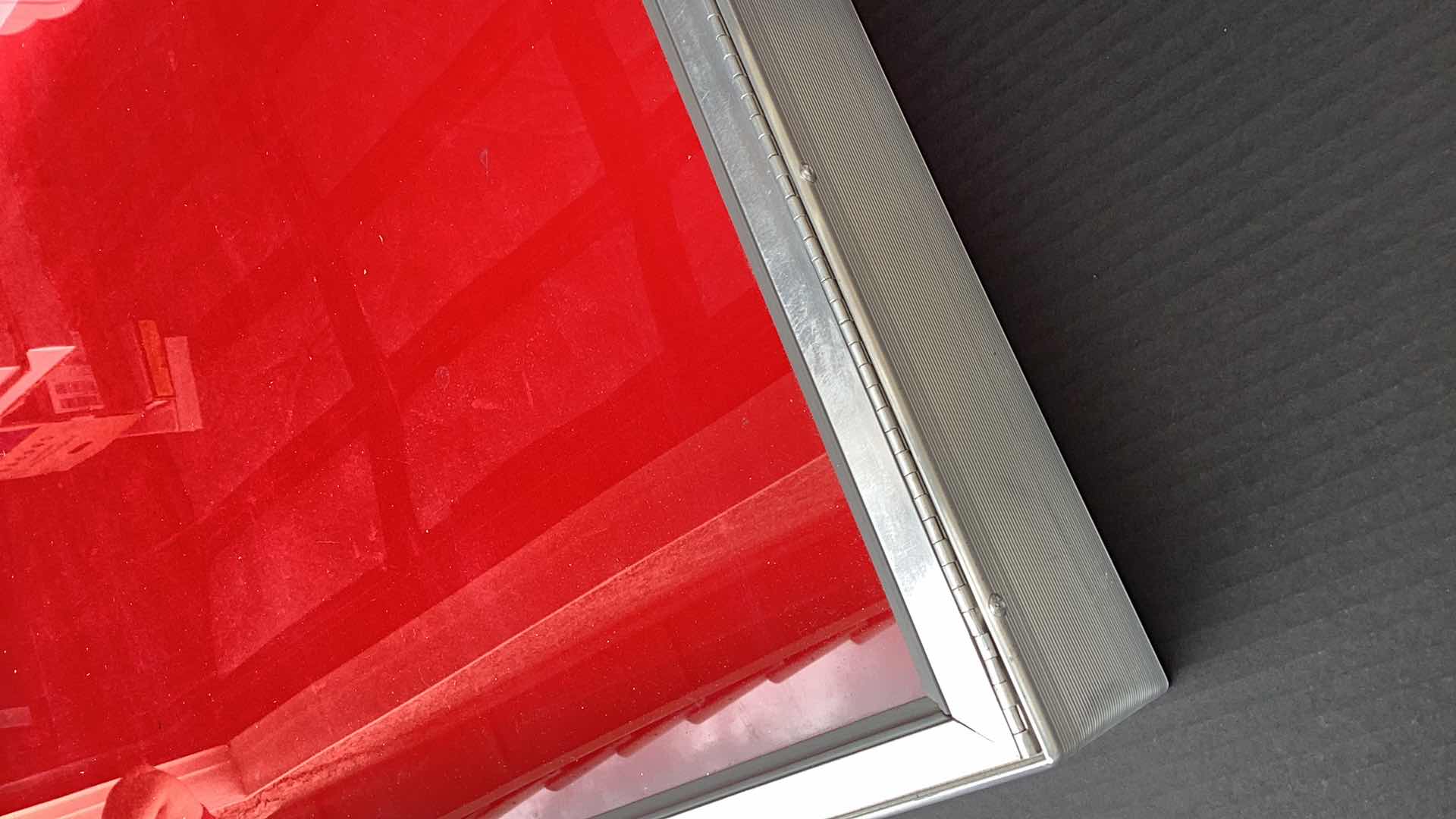 Photo 1 of ALUMINIUM DISPLAY CASE WITH KEY 34” X 22” H 3”