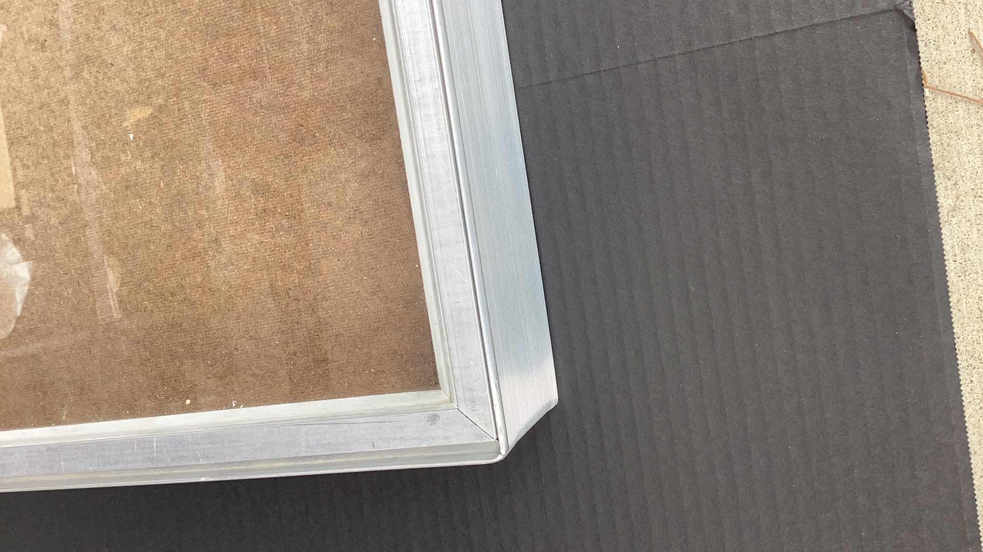 Photo 1 of ALUMINIUM DISPLAY CASE WITH KEY 34” X 22” H 3”