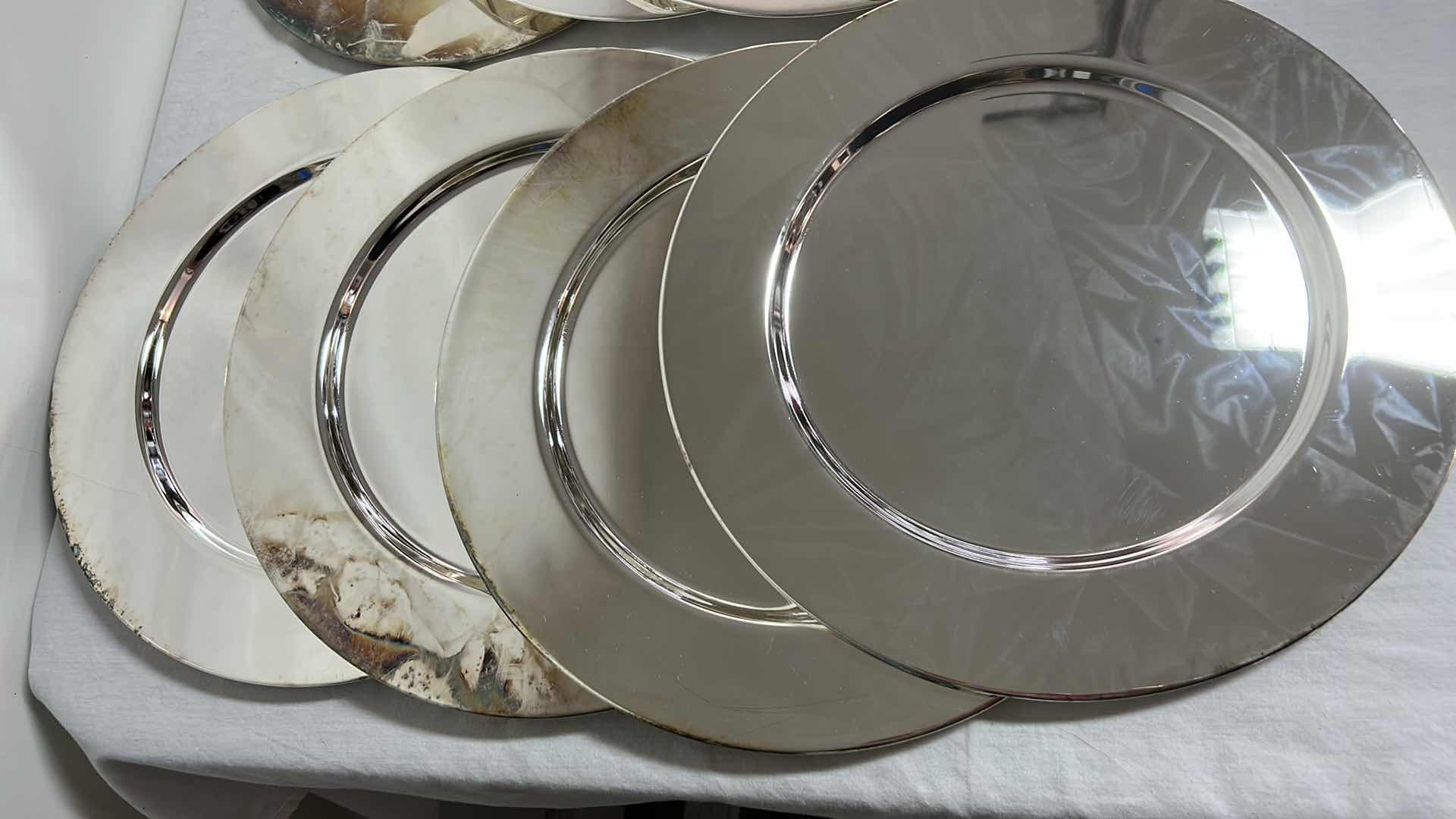 Photo 1 of 14 SILVER PLATED CHARGERS