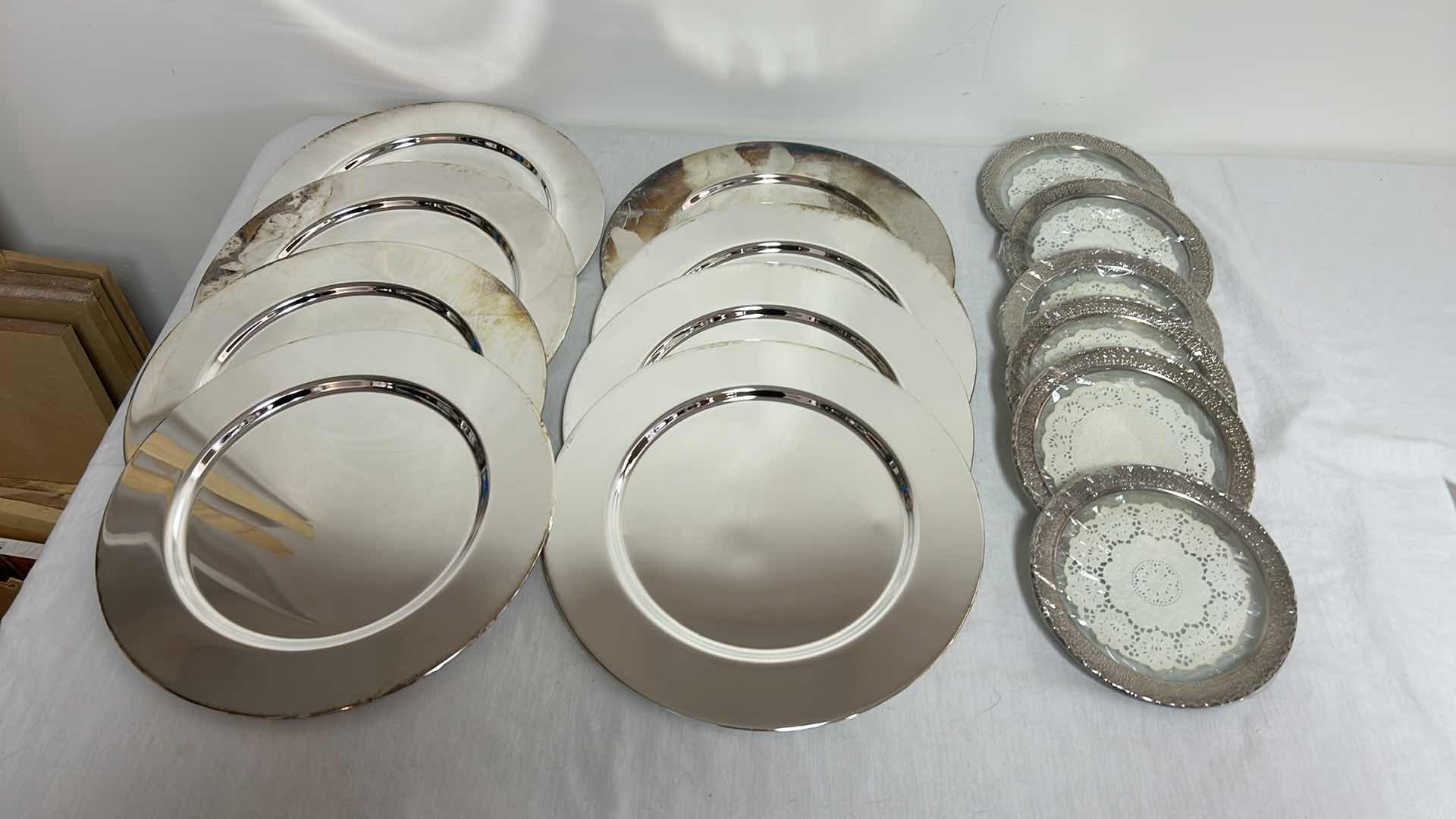 Photo 1 of 14 SILVER PLATED CHARGERS