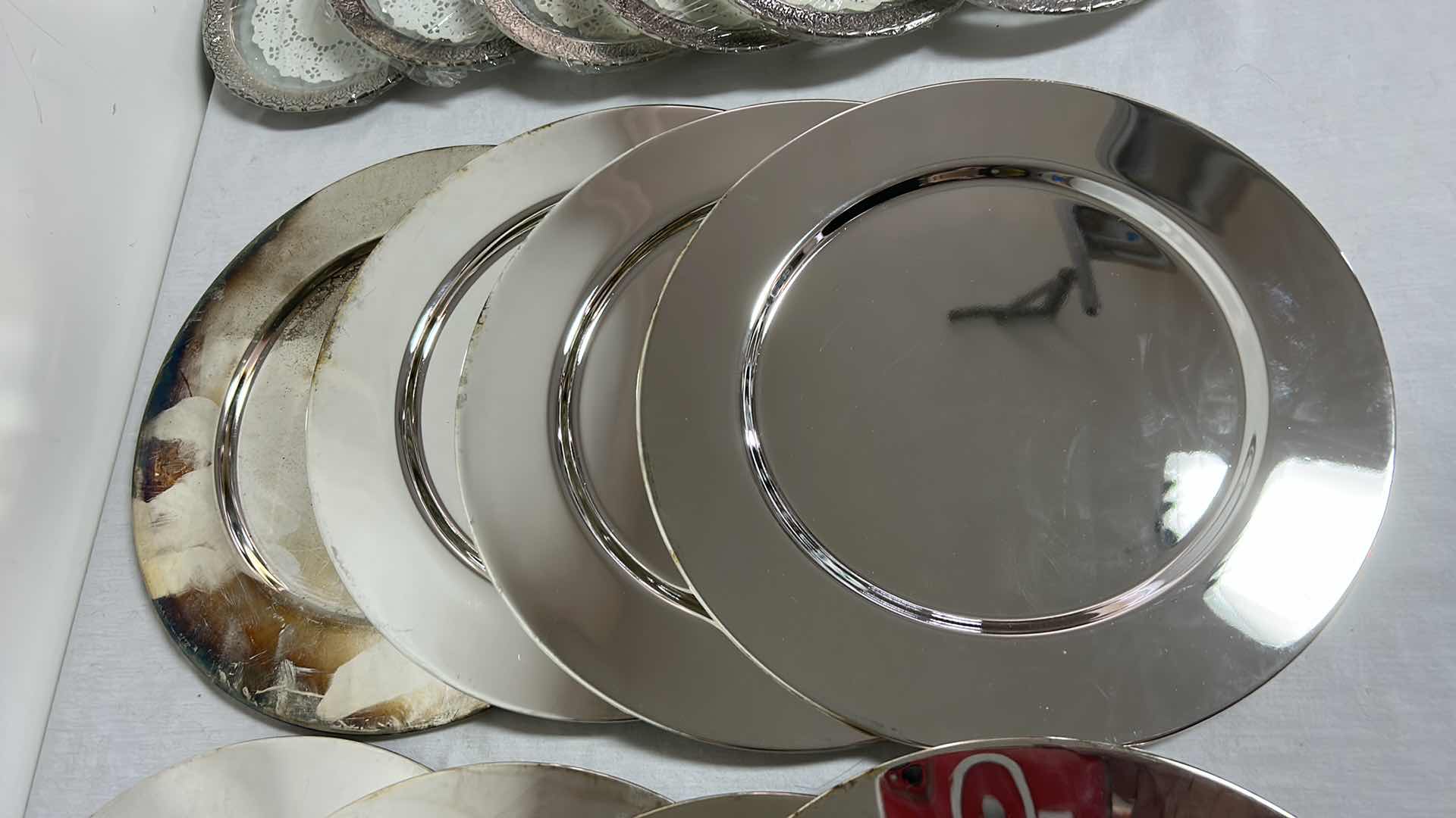 Photo 1 of 14 SILVER PLATED CHARGERS